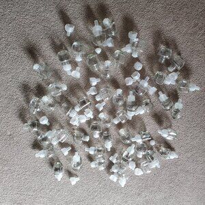 100 Piece Arts & Crafts Heavy Glass Bottle Containers Complete W/Caps - Air Wick